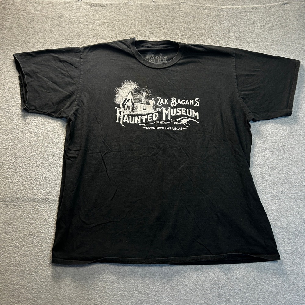 Graphic T Shirt  Size 2XL Black USA Horror Zak Bagans Haunted Museum‎ Las Vegas